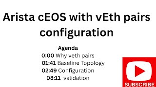 Interconnecting Arista cEOS with vEth pairs