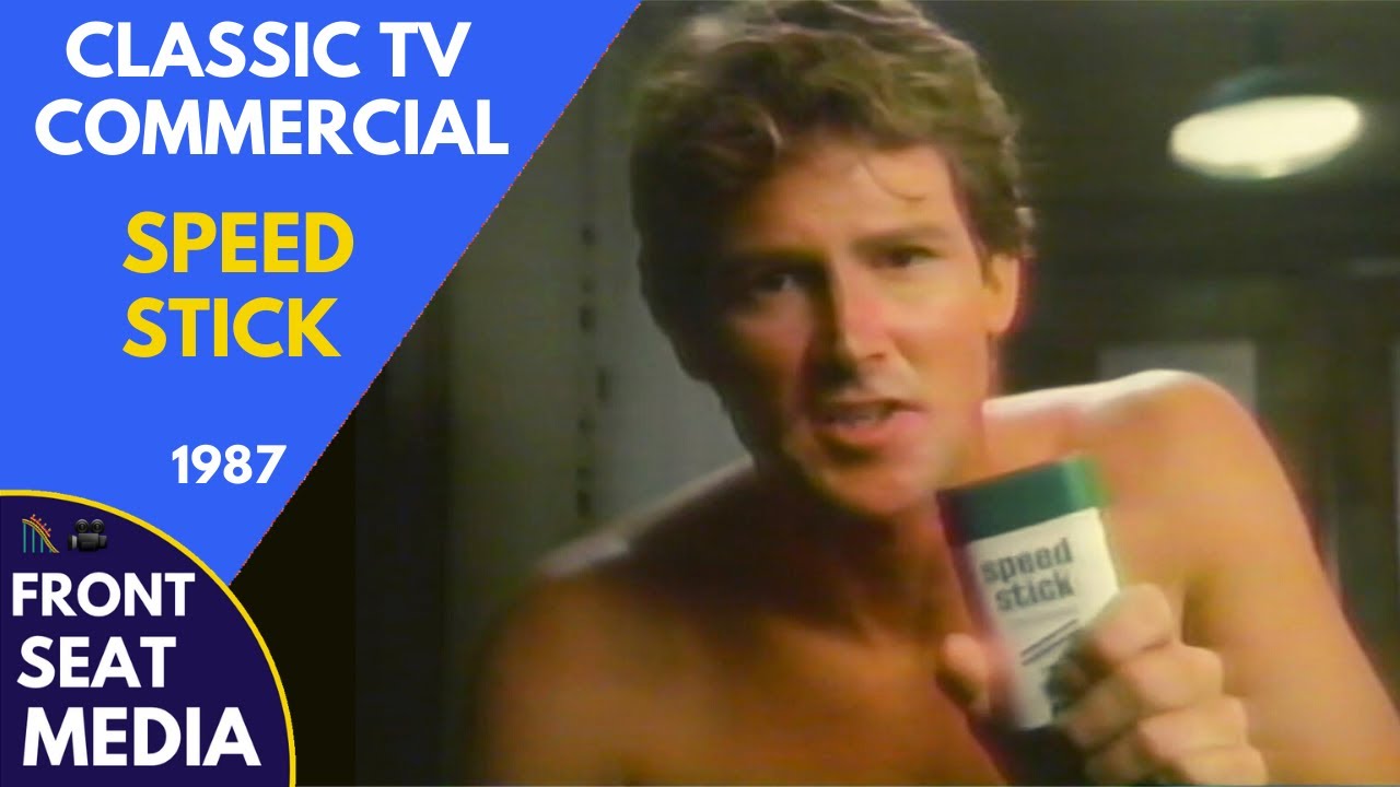 Speed Stick deodorant TV Commercial 1987 YouTube