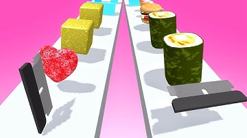 Slicer Runner! Very satisfying and relaxing ASMR slicing game Level 50-54