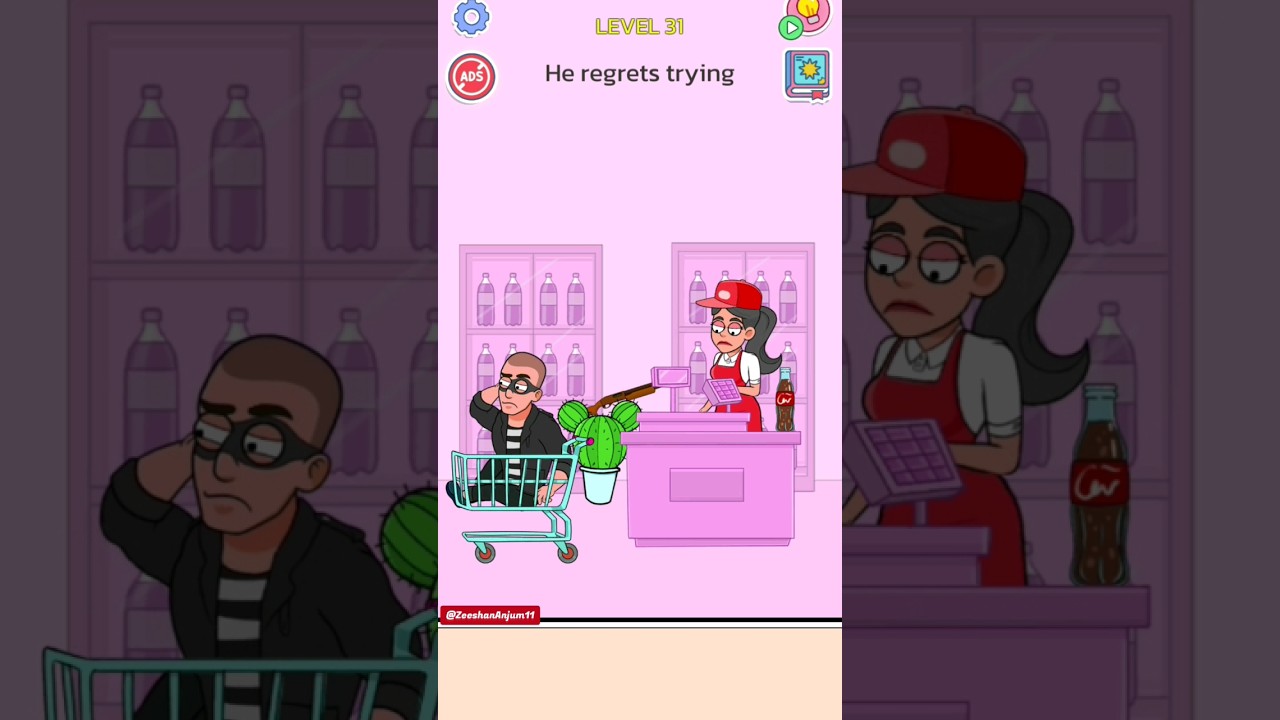 Happy Ending Level 31 | Shopkeeper Vs Rob | Shopkeeper Girl Self-defence Trick 
