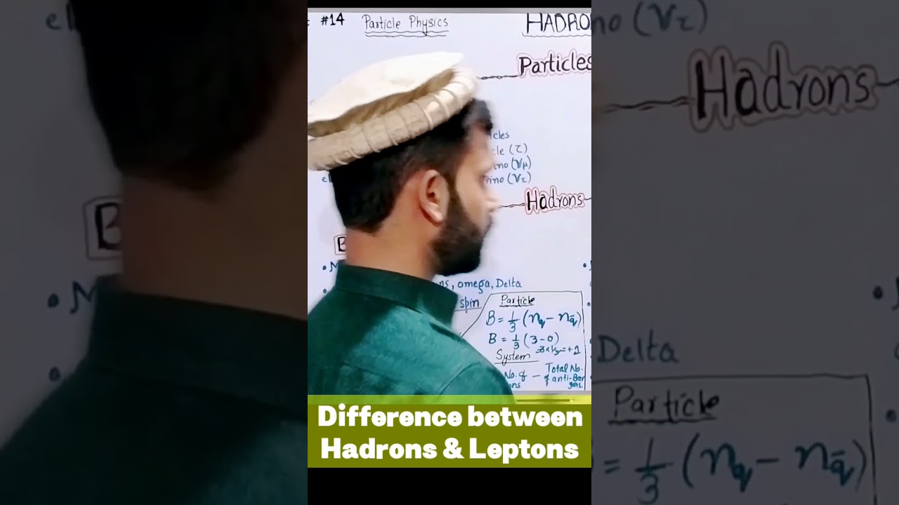 What is difference between Hadrons & Leptons 