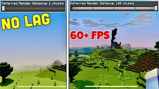 How To Increase & Reduce Render Distance in Minecraft PE (BOOST FPS) (Deferred Rendering) (NO PC)