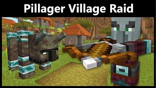 Minecraft - Pillager Outpost, Village Raids, Bad Omen Effect