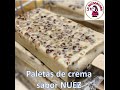 Paleta de crema sabor NUEZ