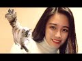 伶☆鷲尾きなこ&なつめ☆週刊文春「美女と猫」メイキング E-girls 20210527