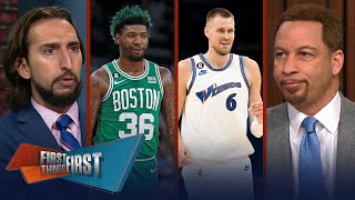 Celtics land Kristaps Porziņģis from Wizards, trade Marcus Smart to MEM | NBA | FIRST THINGS FIRST