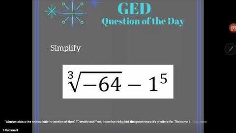 GED QOD: Order of Operations Example 2