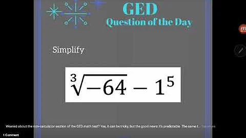 GED QOD: Order of Operations Example 2