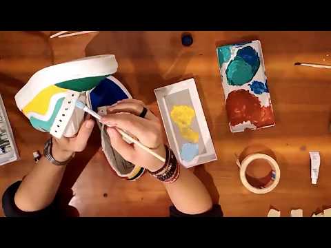back to school - painting my vans