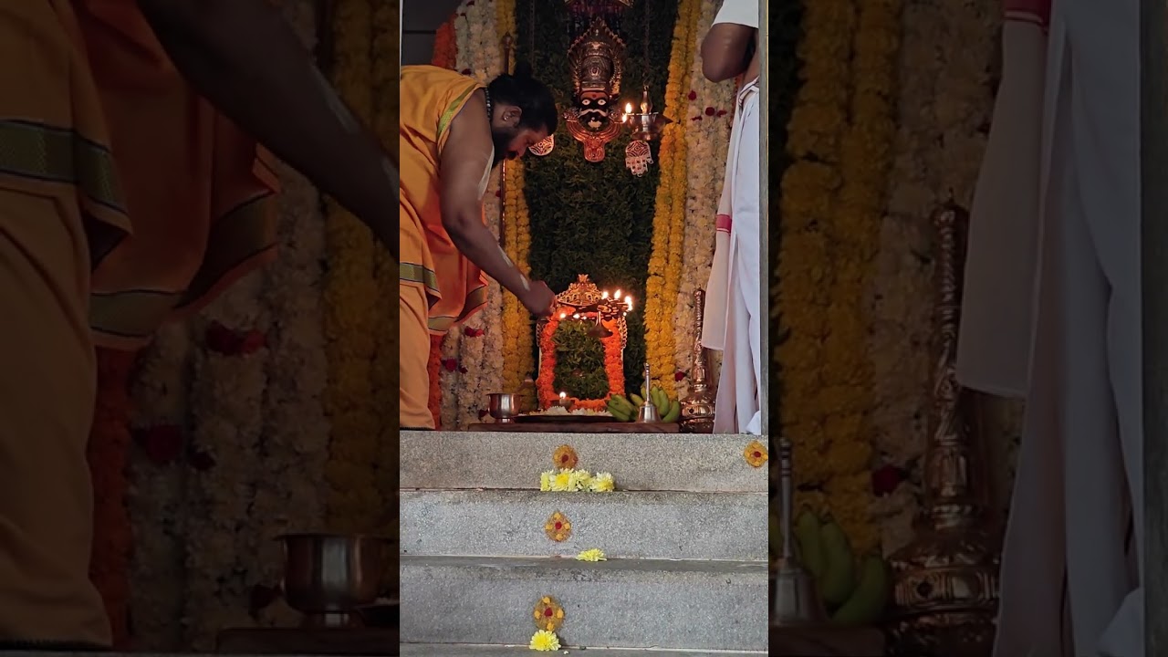 ಅಮಾವಾಸ್ಯರಂದು ಶ್ರೀ ಶನೇಶ್ಚರ ಸ್ವಾಮಿಗೆ ವಿಶೇಷ ಅಲಂಕಾರ ಹಾಗೂ ಮಂಗಳವಾದ್ಯದೊಂದಿಗೆ ಮಹಾಮಂಗಳಾರತಿ.