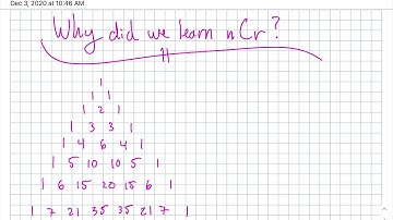 IBSL1 Pascal’s triangle and nCr