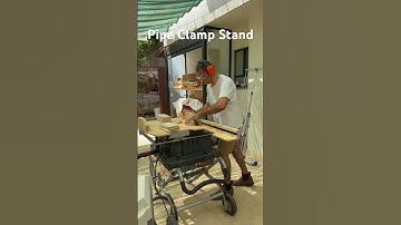 pipe clamp Stand #woodworking #diy #clamps