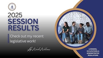 2025 Session Results: Licensing & Occupations, HB 6, Rep. Wade Williams
