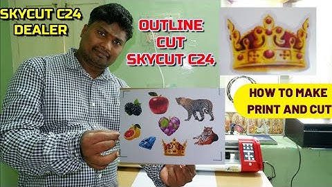 How To Make Contour Cut in Skycut c24 // die cutting in skycut c24 // print and cut