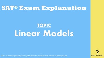 Linear Models Interpretation | Algebra (2019 April SAT Section 4 Q7)