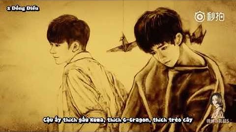 [VIETSUB] - Fan vẽ tranh cát chúc mừng sinh nhật Dịch Dương Thiên Tỉ