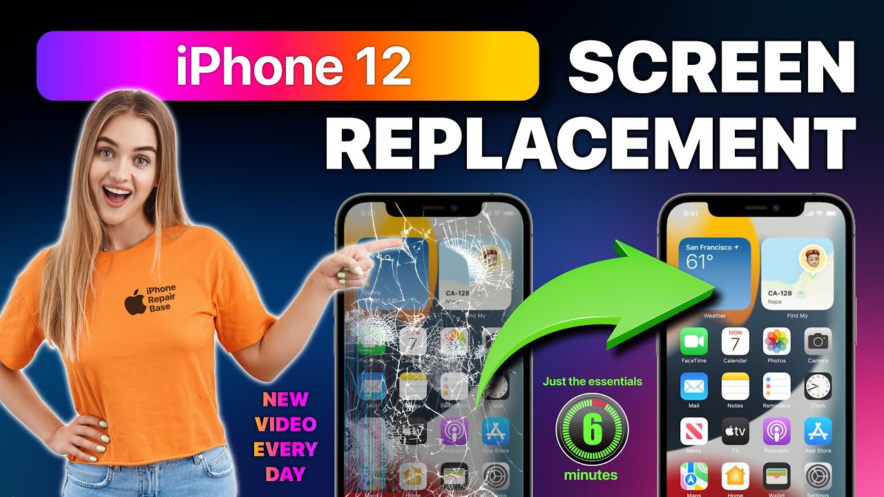 IPhone 12 Screen Replacement Broken Screen Repair Guide In 6 Minutes iphone-12-screen-replacement-broken-screen-repair-guide-in-6-minutes