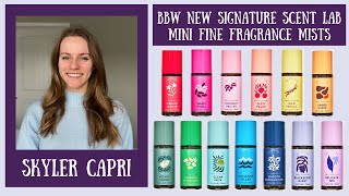Bath & Body Works NEW Signature Scent Lab Mini Fine Fragrance Mists! | Pistachio, Blackberry, etc!!