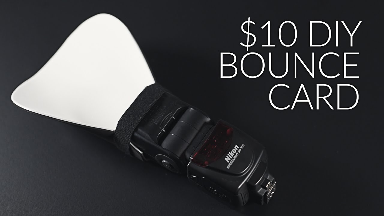 How to Make a $10 Bounce Card for your Flash or Speed light - YouTube