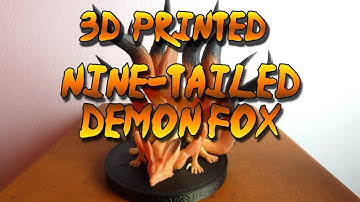 3D printed, thermochromatic Nine-Tailed Demon Fox