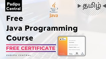 Free Java Programming Course | Free Certificate | Tamil