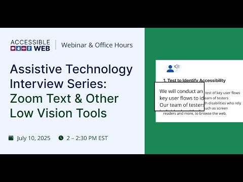 Assistive Technology Interview