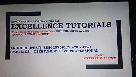 12th COMMERCE - SECRETARIAL PRACTICE - Ravi Sir