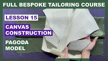 L15: How to Construct the Body Canvas of Our Pagoda Jacket | Online Coat Making Course
