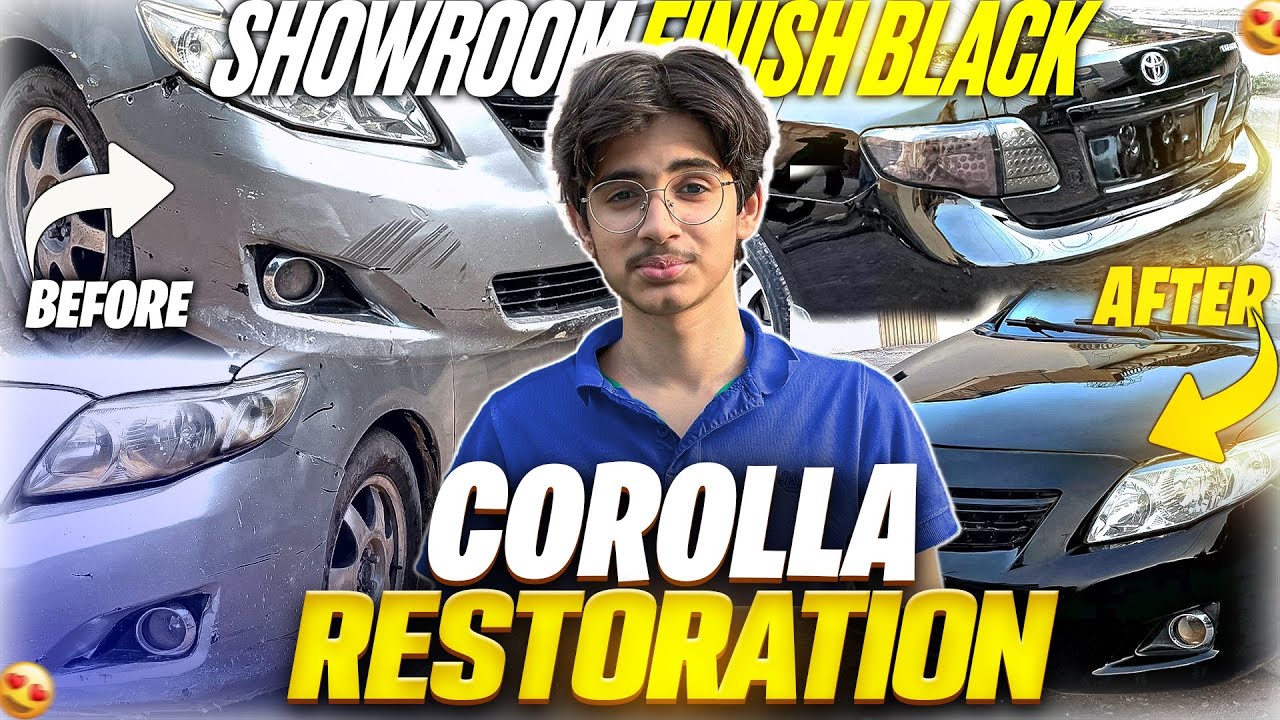 Showroom Finish Black Corolla Restoration