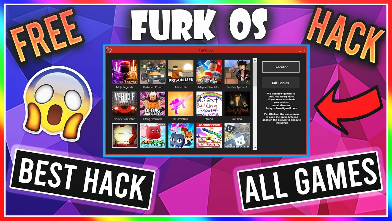 Working Roblox Hack Furk Os 150 Games Exploit Admin All Games Full Lua More Youtube - furk new roblox hack