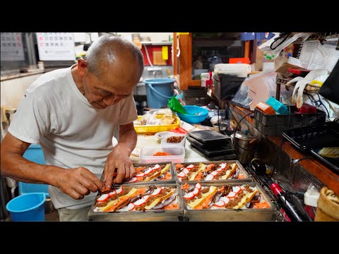 80 Year Old Grandpa's Sushi! Japanese Street Food おじいちゃんの箱寿司 ちらし みやこ寿司 愛知グルメ 常滑 Lunch Box Bento