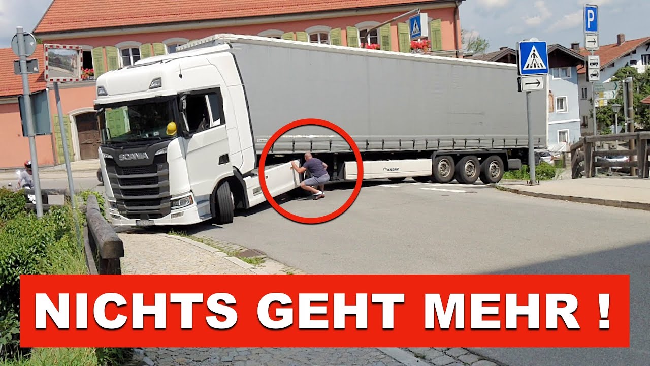 40-TONNER LEGT TITTMONINGER STADTPLATZ LAHM