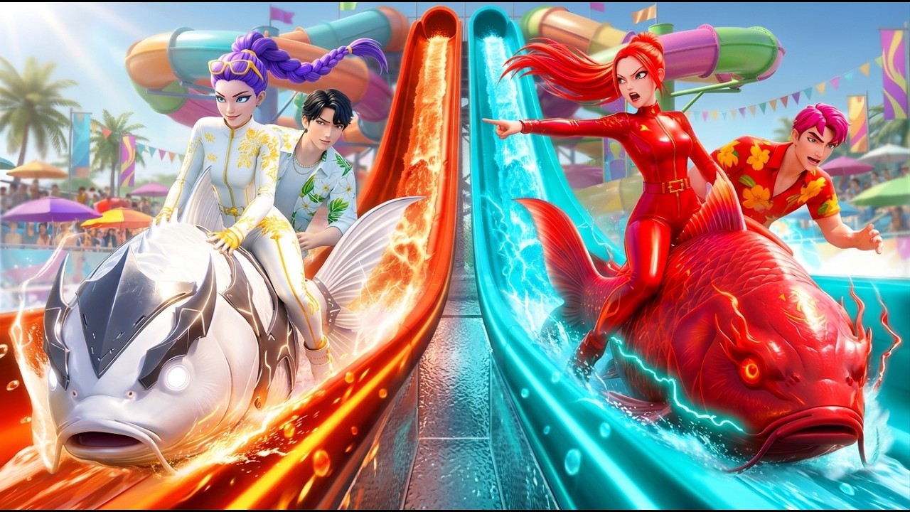 RUMI vs MIRA: The Ultimate Magic Koi Race! 🐟✨ | KPOP Demon Hunters