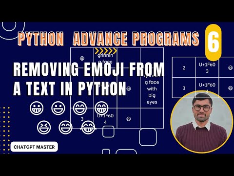 Python Advance Program 6: Removing Emojis From Text In Python | ChatGPT Master