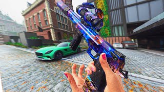 I put a SNIPER SCOPE on the GS MAGNA & they accused me of HACKING