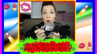BYE BYE BEAUTY COLLAB - PRODUCTS I WANT TO USE UP IN 2016 💋 CHRISTINELEE314