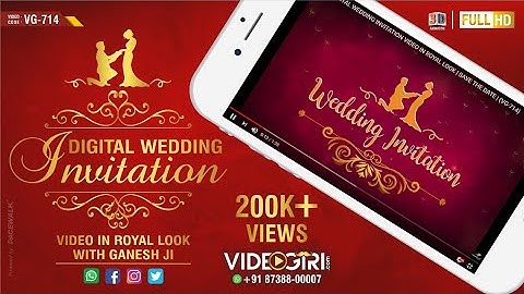 DIGITAL WEDDING INVITATION VIDEO | SAVE THE DATE | VG-714