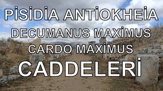 Isparta Pisidia Antiokheia Decumanus Maximus ve Cardo Maximus Caddeleri - Dr. Murat