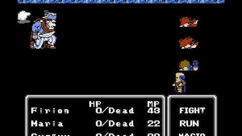 Final Fantasy II (NES) - Josef sacrifices himself to save.... himself!