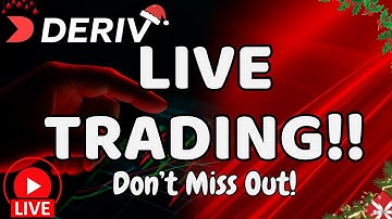 🔴DERIV CHRISTMAS LIVE TRADING IS HAPPENING NOW 🚨🌲🌟