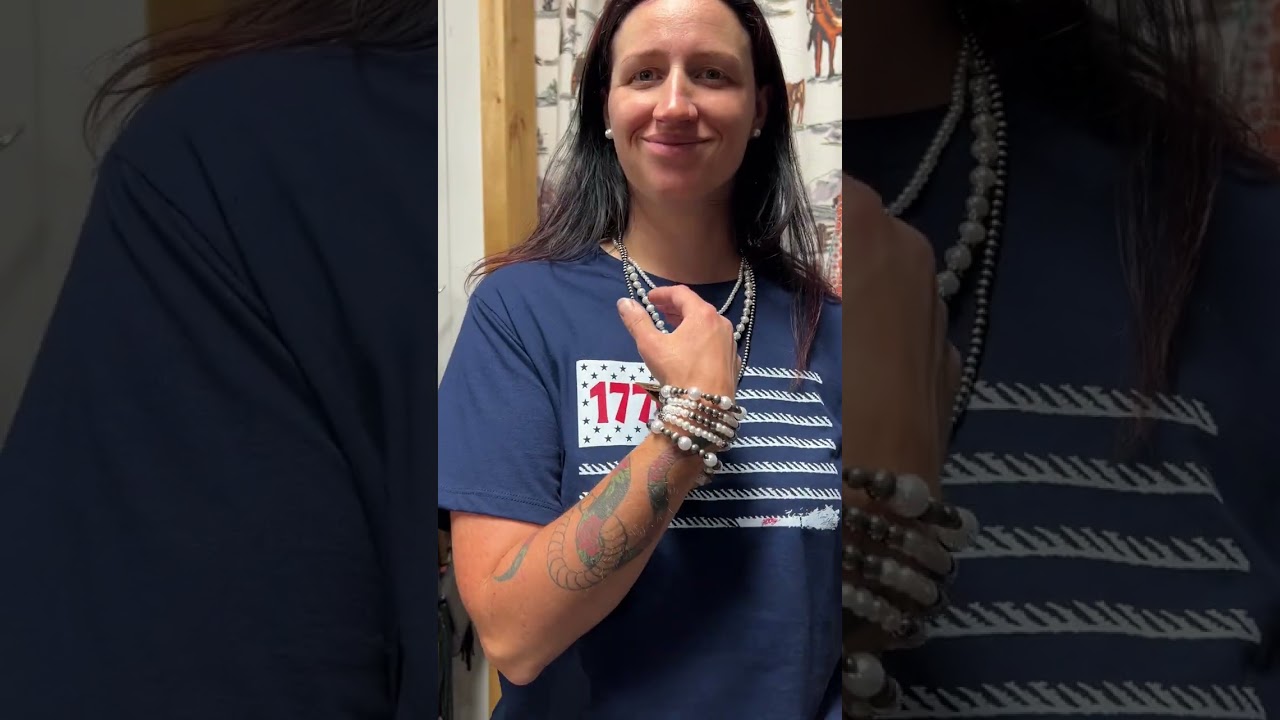 Hooey Ladies Blue 1776 Flag Graphic Tee