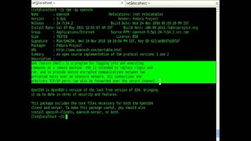 Using the query feature of Redhat Package Manager RPM