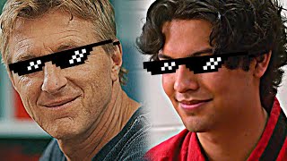 TOP 10 MELHORES MITAGENS E PATADAS DO MIGUEL E JHONNY | COBRA KAI