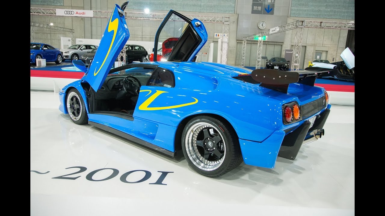 4K)Lamborghini Diablo sv - MEGA SUPERCAR MOTORSHOW 2018