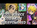 220% Pierce Blue Demon Meliodas GOD MODE OP with Green Eastin! - Seven Deadly Sins: Grand Cross JP