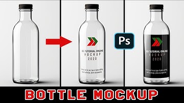 Bottle Label Mockup Tutorial - Product Mockup in Photoshop 2024