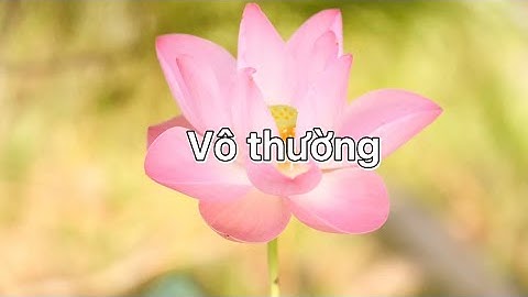 VÔ THƯỜNG || THƠ TỪ BI (QUẢNG CHƯƠNG)