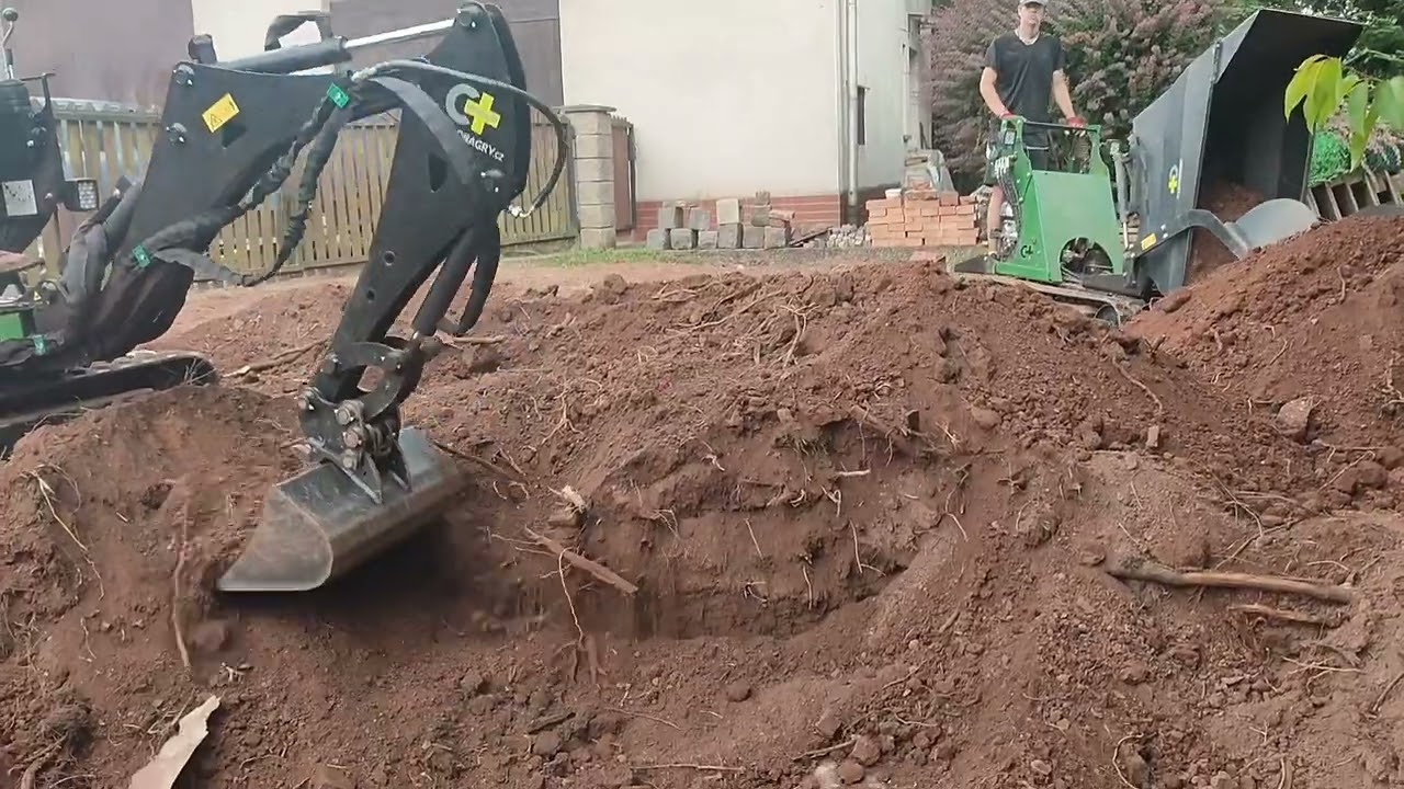 Bagr zahradní - Mikrobagr Chargeur C+SPHINX MPT 82-1500 Profi+ DUMPER DP 82 Profi+