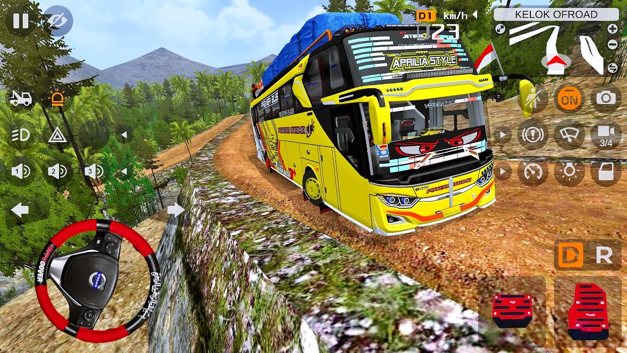 Bus Pariwisata Aprilia Style Putera Utama Sampe Juling Karena Pusing Lewat Gunung Kelok Offroad