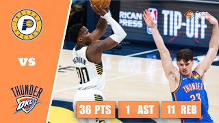 Information Bennedict Mathurin - 36 Points, 11 Rebounds, 1 Assist vs Thunder - 2025-26 Regular Season Guide